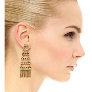 Peak To Peak House of Harlow Gold Fringe Earrings